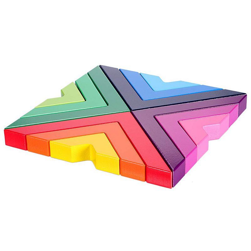 wooden rainbow stacking toy