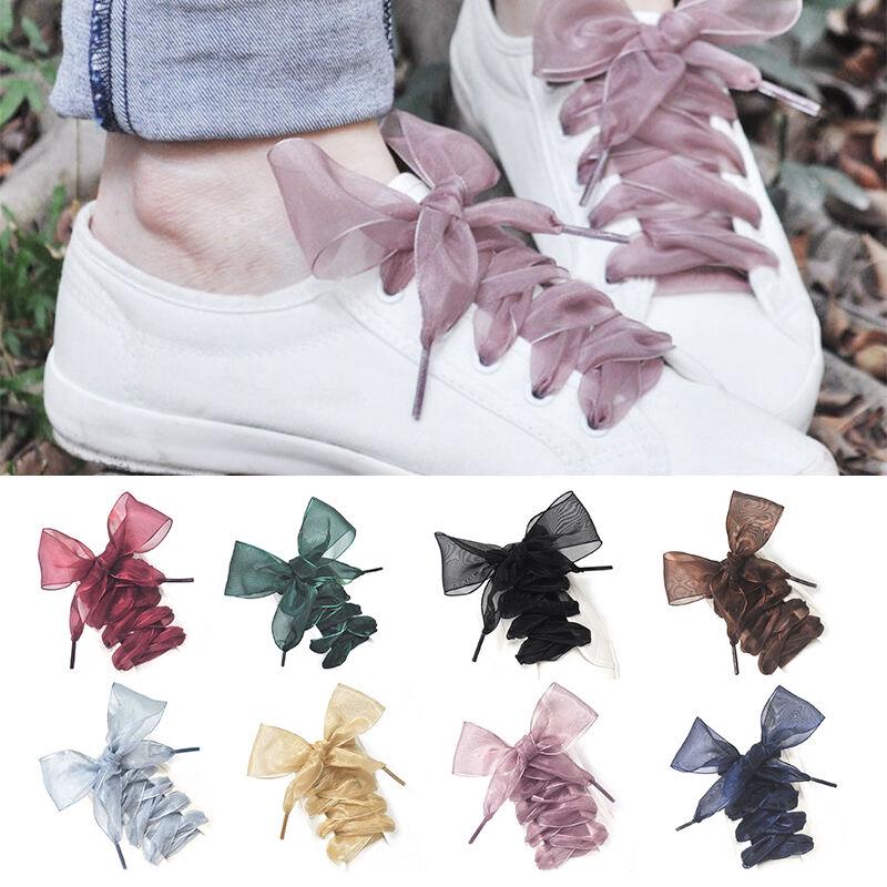 shoes with satin ribbon