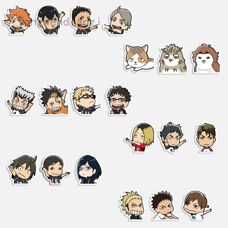haikyuu series 03 anime stickers 40pcsset diy fashion doodle decals
