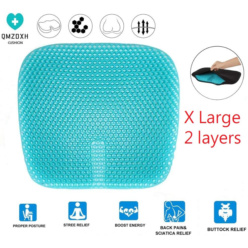 EXTRA LARGE Gel Cushion, Double Thick Seat Cushion,NonSlip