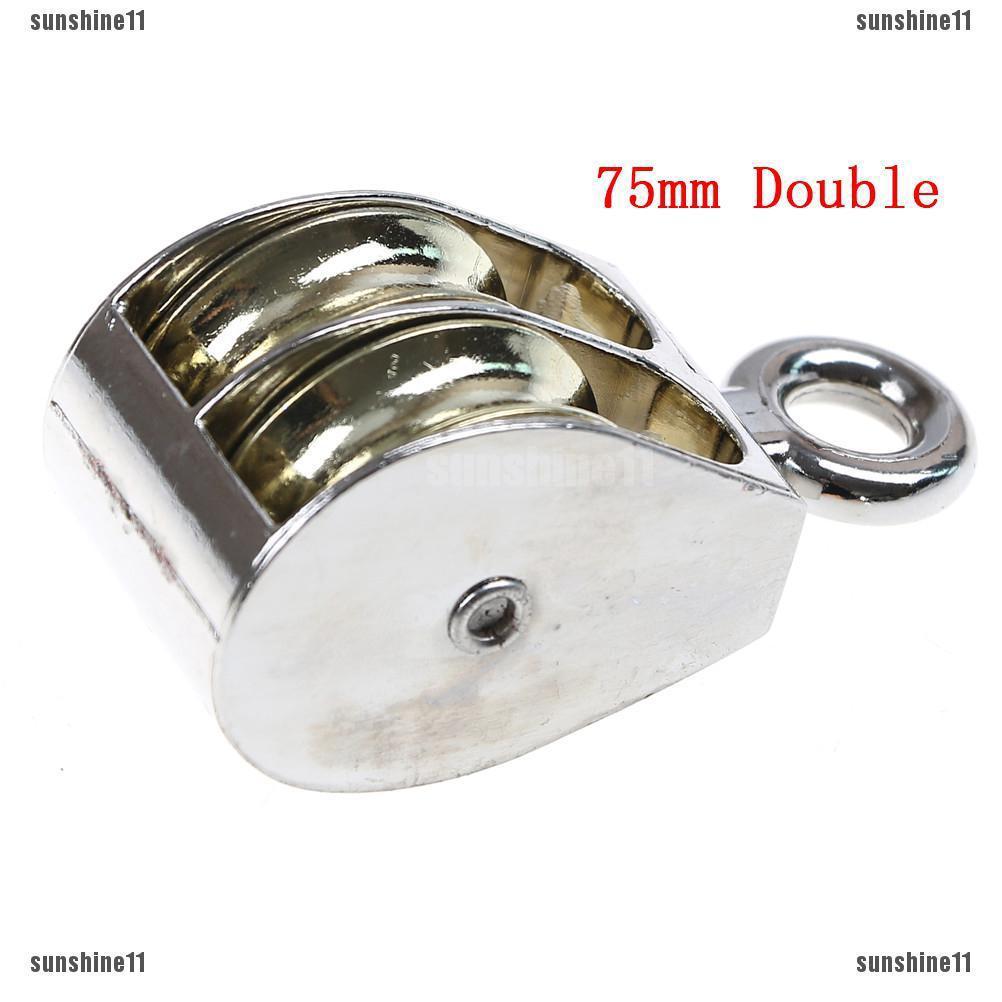 36/52/75mm Metal sheave zinc alloy pulley mini single/double pulley for