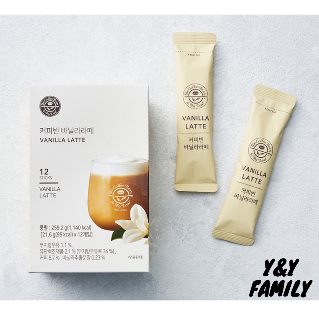 [The Coffee Bean & Tea Leaf] Vanilla Latte (21.6g * 12ea) Shopee