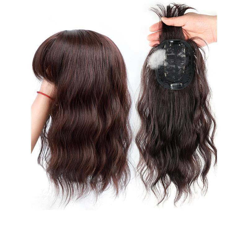 Woman Wig Long Hair New Style Hair Set Temperament Wool Roll Net Red Cute  Instant Noodle Roll Corn Perm Natural Hair Replacement Block | Shopee  Singapore