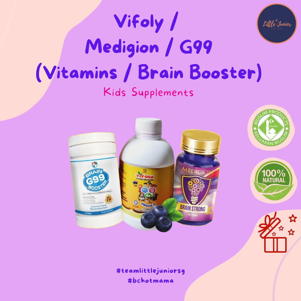 Vifoly / Medigion / G99 Vitamin C/Fish Oil Syrup/Omega3 / Kids