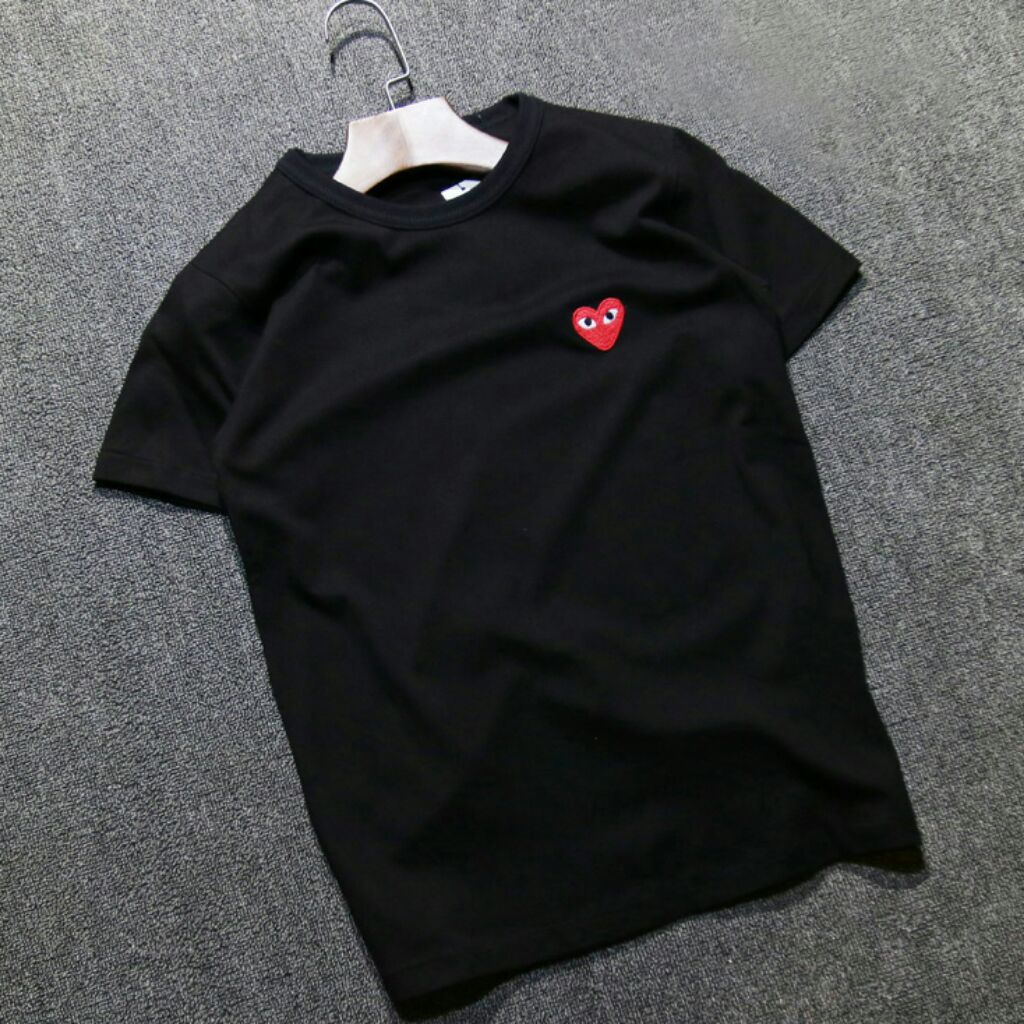 cdg black t shirt