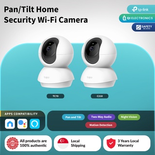 TP-LINK Tapo TC70 / C210 1080p / 2K 360° Pan/Tilt CCTV 360° Home Security Wi-Fi Camera