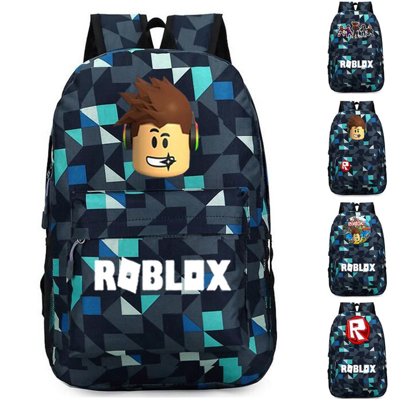 Roblox Student S Chequered Cool Schoolbag For Boys Computer Bag For Men Shopee Singapore - roblox backpack closet