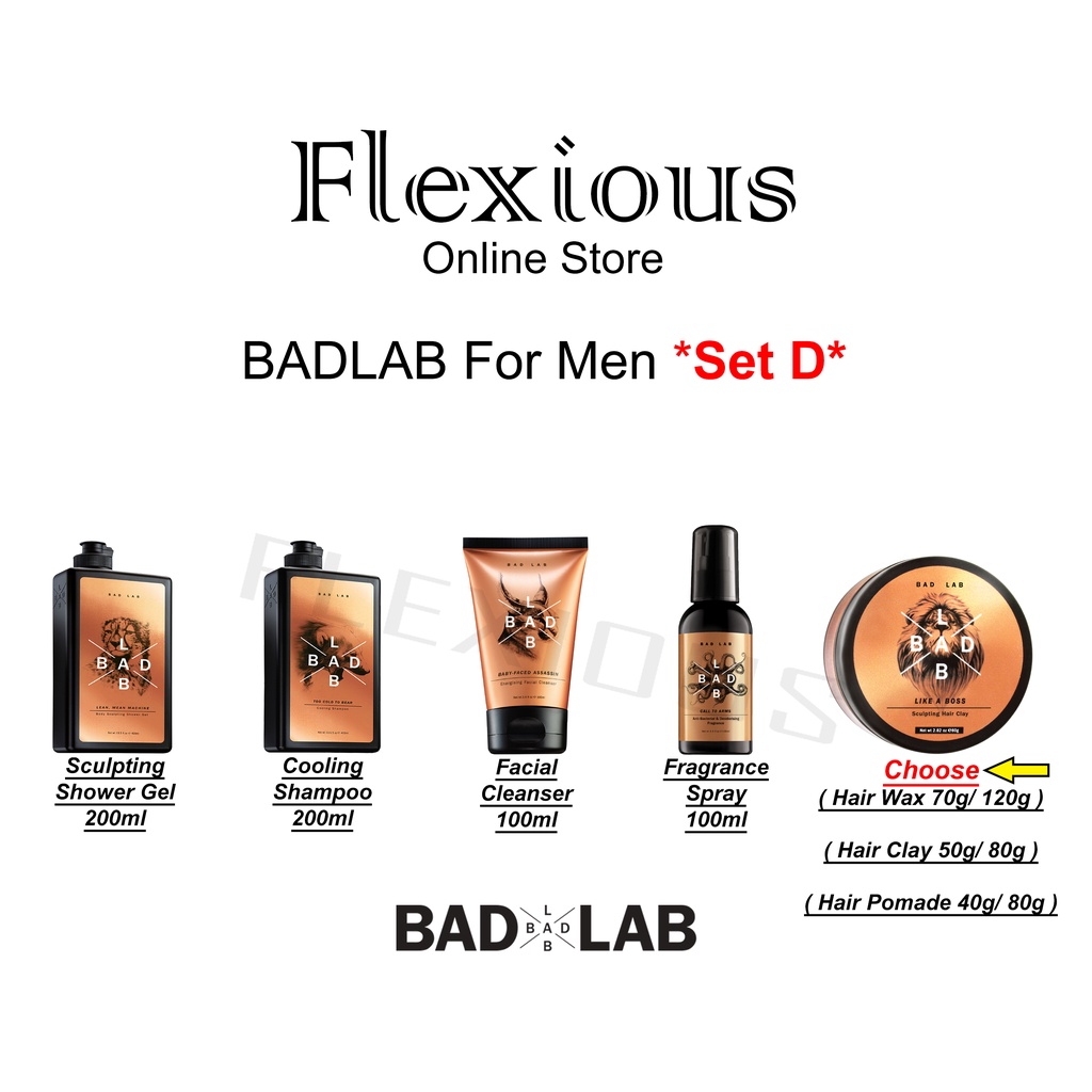 Badlab Personal Care For Men Set C Set D Shopee Singapore