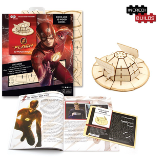 IncrediBuilds DC The Flash 3D Wooden Puzzle for Adults and Kids. Ki-Gu-Mi Wooden Art. Best Gift for All Occasions.