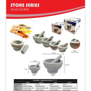 GRANITE STONE MORTAR AND PESTLE CRUSHER