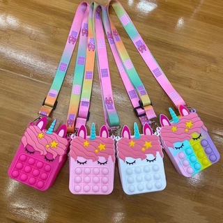 Image of SG STOCK Pop it mini bag silicone crossbody sling bag for kids