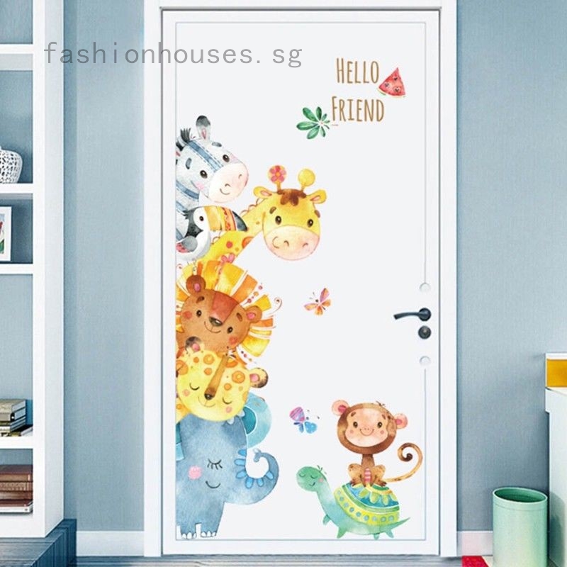 Elephant Deer Wall Sticker Removable Decal Nursery Baby Kid Room Mural Decor