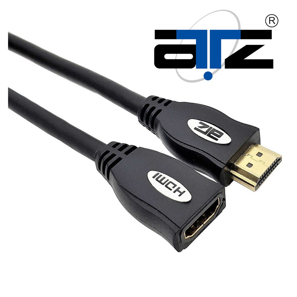 ATZ HDMI Male To HDMI Female Extension Cable V2.0 w/Gold Plated Conn (0