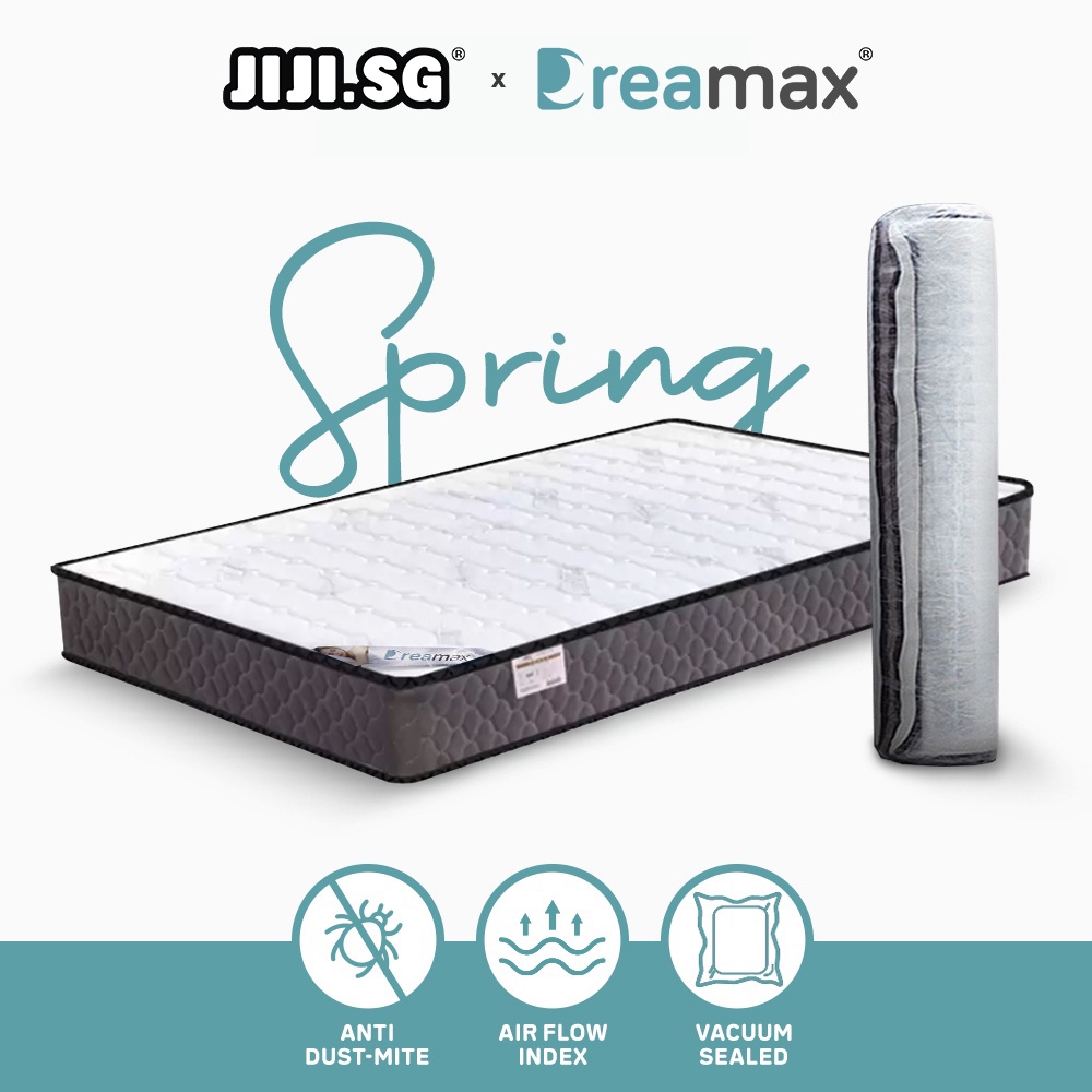 (JIJI.SG x DREAMAX) Spring Mattress 6inch / 15cm / Bed / Inner Spring System / Anti Bacteria