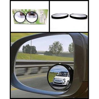 2PCS Adjustable Car Mirror Blind Spot Side Rear View Convex Wide Angle Parking