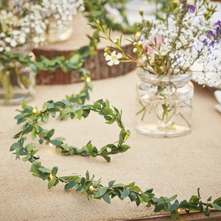 Rose Flower Leaves Garland/Fairy Light/ Led Copper Wire Battery Operated String Lights/ Wedding Christmas Home Party Decoration #3