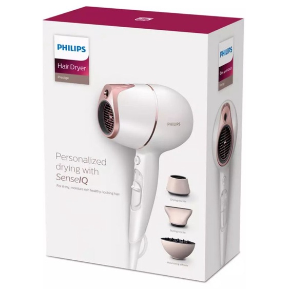 Philips Prestige Hair Dryer with SenseIQ BHD628 | Shopee Singapore