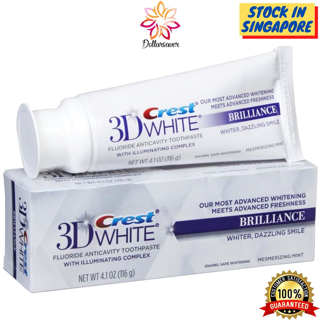 Crest 3D Whitening Toothpaste White Brilliance / Radiant Mint