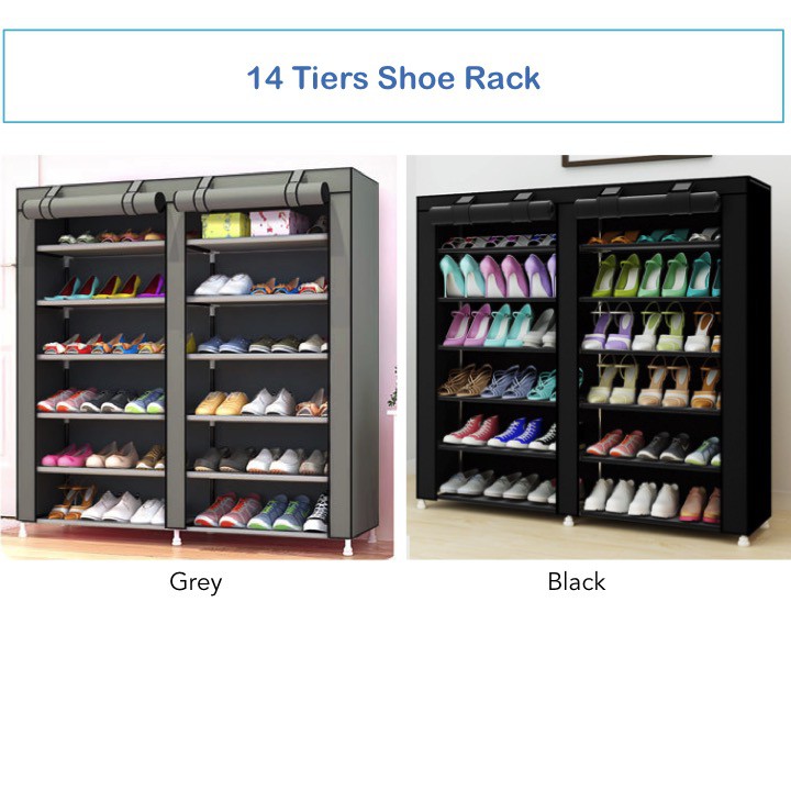 5 7 10 14 Tier Shoe Rack For Indoor And Outdoor Shopee Singapore