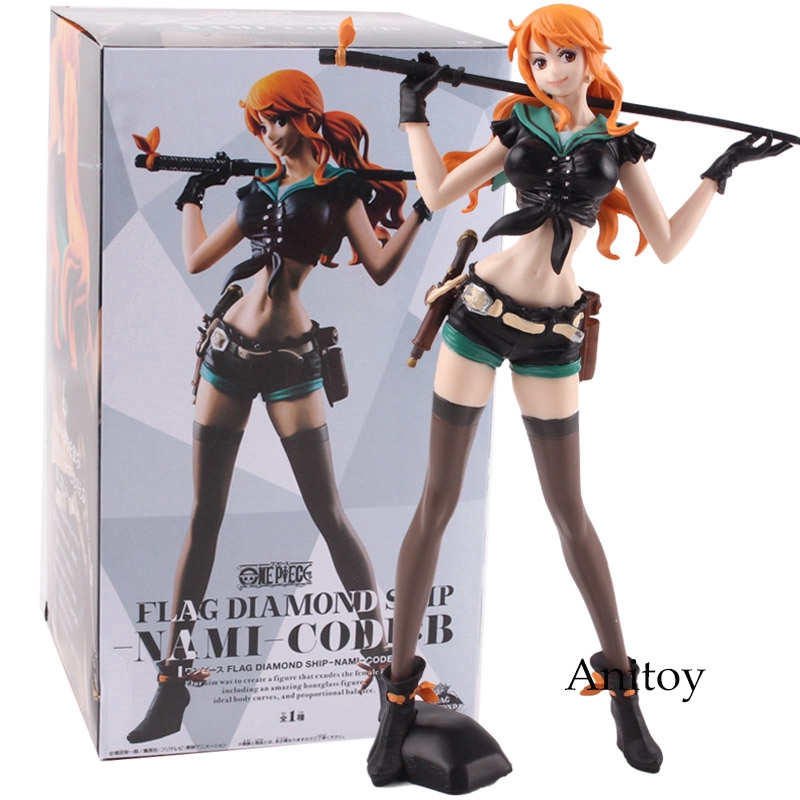 Anime One Piece Flag Diamond Ship Nami Code B Sexy Action Figure Model Toy Shopee Singapore