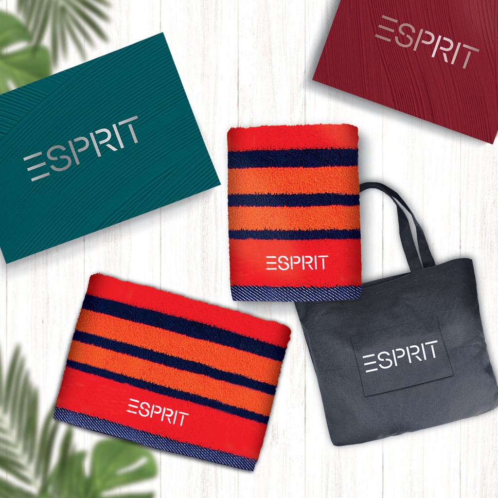 ESPRIT Towel Gift Set (1 x Bath Towel) + (1 X Hand Towel with Eco Bag