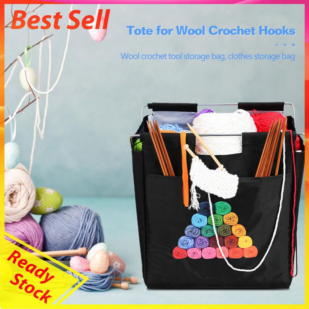 crochet organizer tote