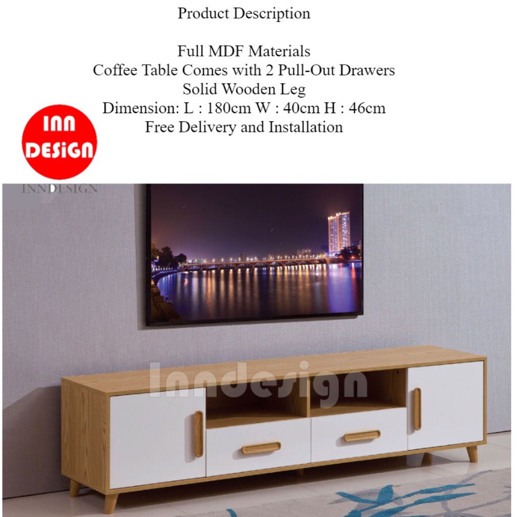 Mika Tv Console Tv Cabinet Shopee Singapore