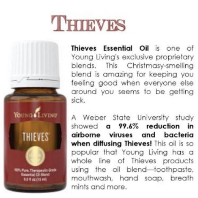 Thieves Blend Oil 15ml Young Living Essential Oil Shopee Singapore