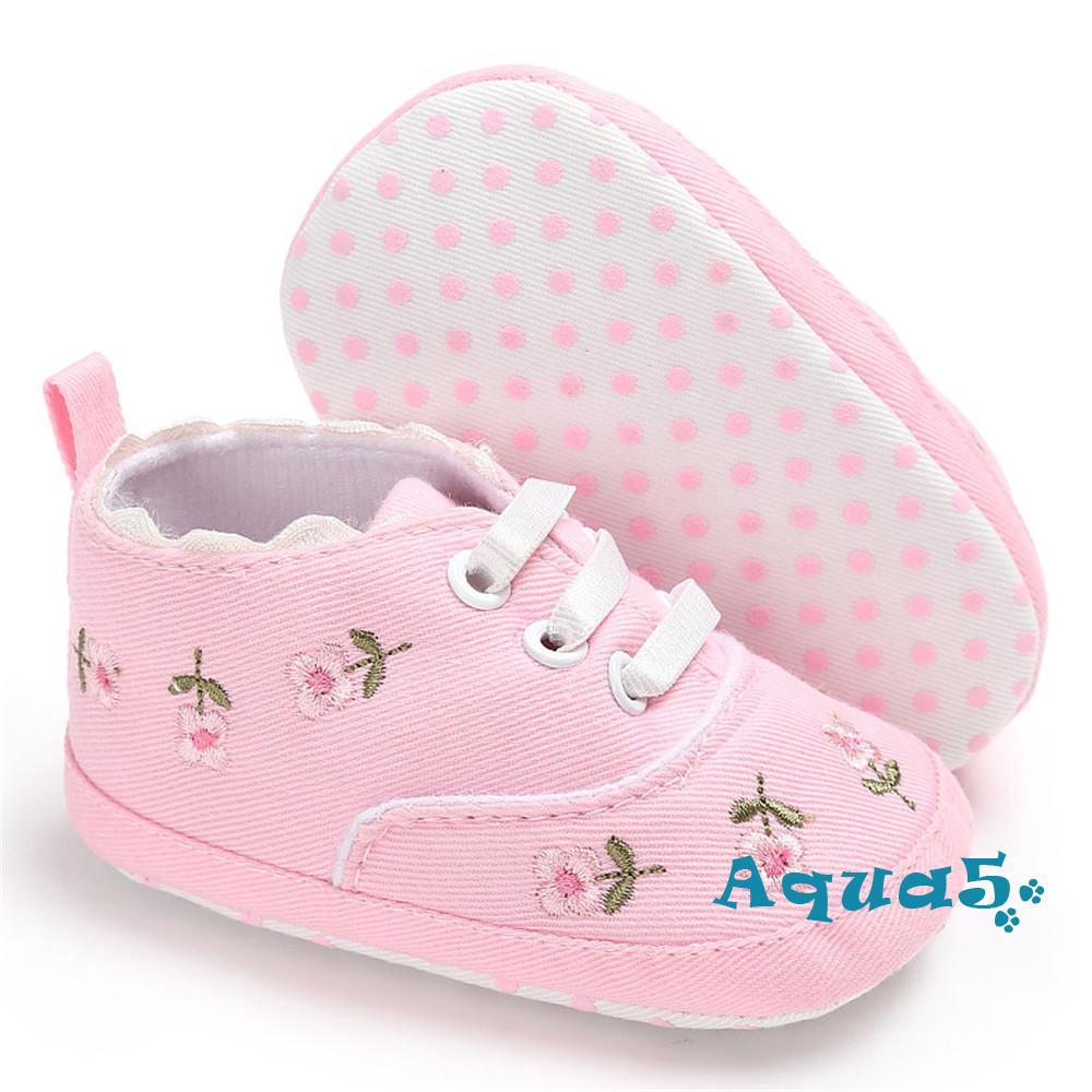 dFlower Baby Infant Kid Girl Soft Sole Crib Toddler Summer Princess Sneaker #6