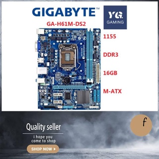 Gigabyte Desktop Motherboard Ga-H61M-Ds2 H61M-Ds2 Lga 1155 Ddr3 M-Atx Original Used Mainboard