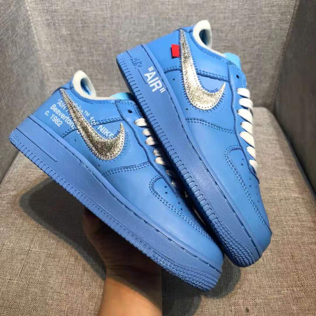 nike x off white air force 1 blue