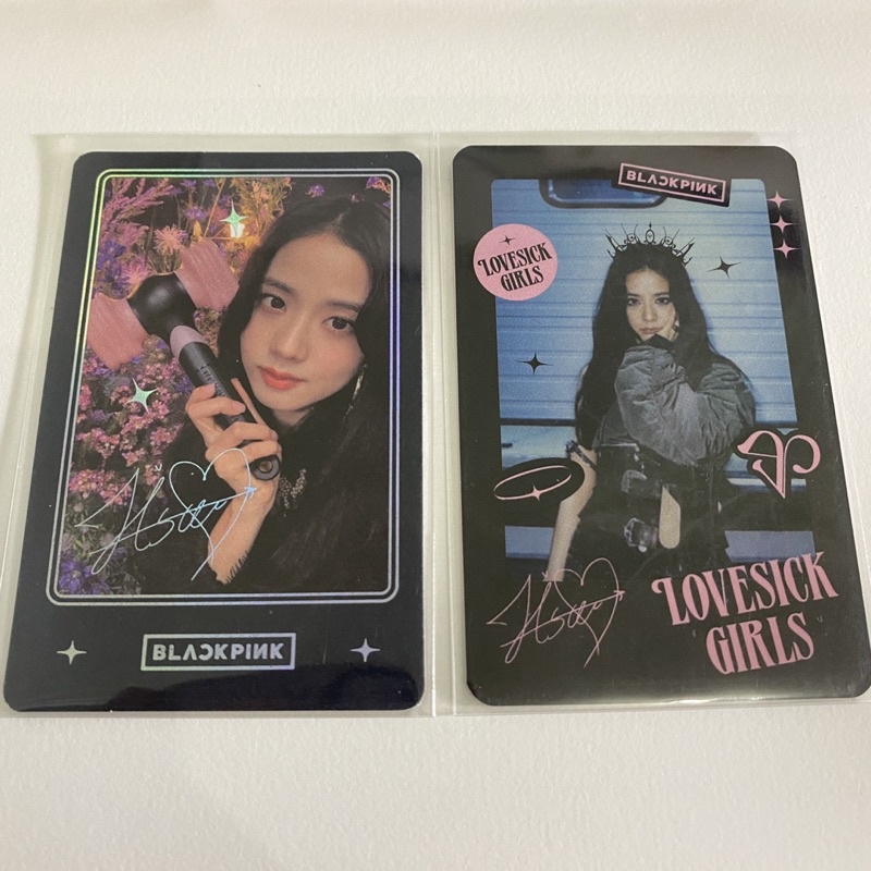 Jisoo Lightstick Photocard Jisoo Playing Card Lovesick Girls Blackpink