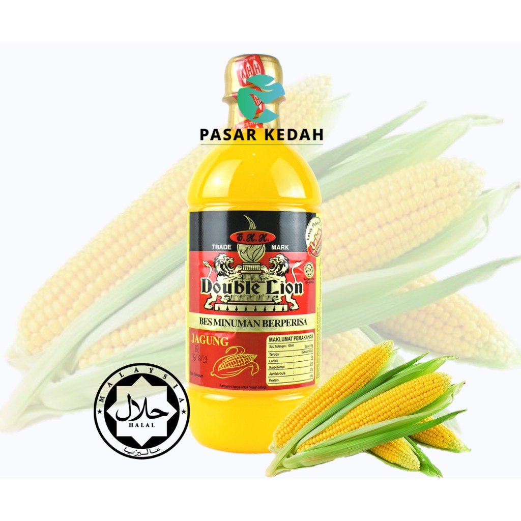 Ready Stock Double Lion Kordial Air Pati Jagung Bes Minuman Berperisa Corn Cordial Syrup Base Drink Pasar Kedah Shopee Singapore