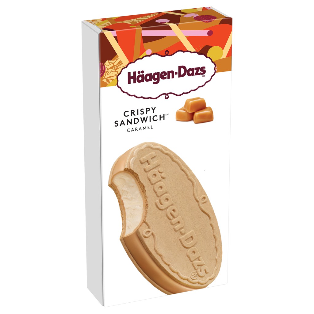 Haagen Dazs Caramel Crispy Sandwich 90ml Shopee Singapore