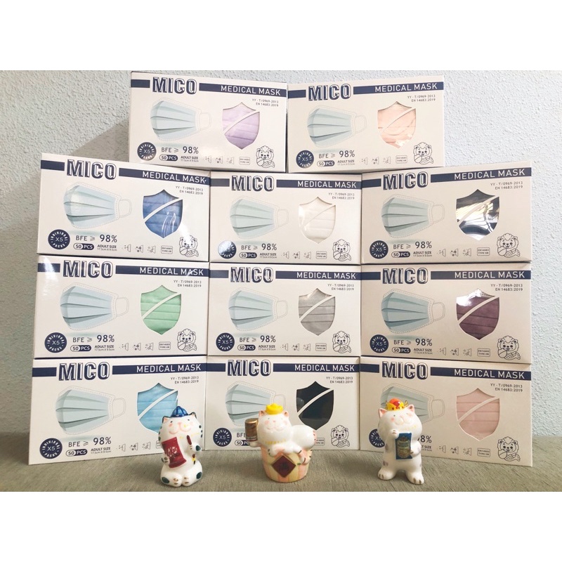 [SG BRAND]MICO Adult 3ply Medical Surgical Disposable Face Mask 10pcs  [Ready Stock]