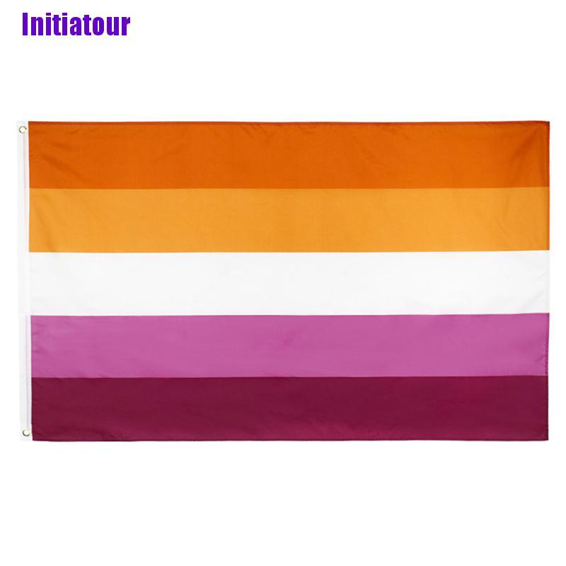 1PC 90x150cm sunset Lesbian Pride Flag Flag banner 