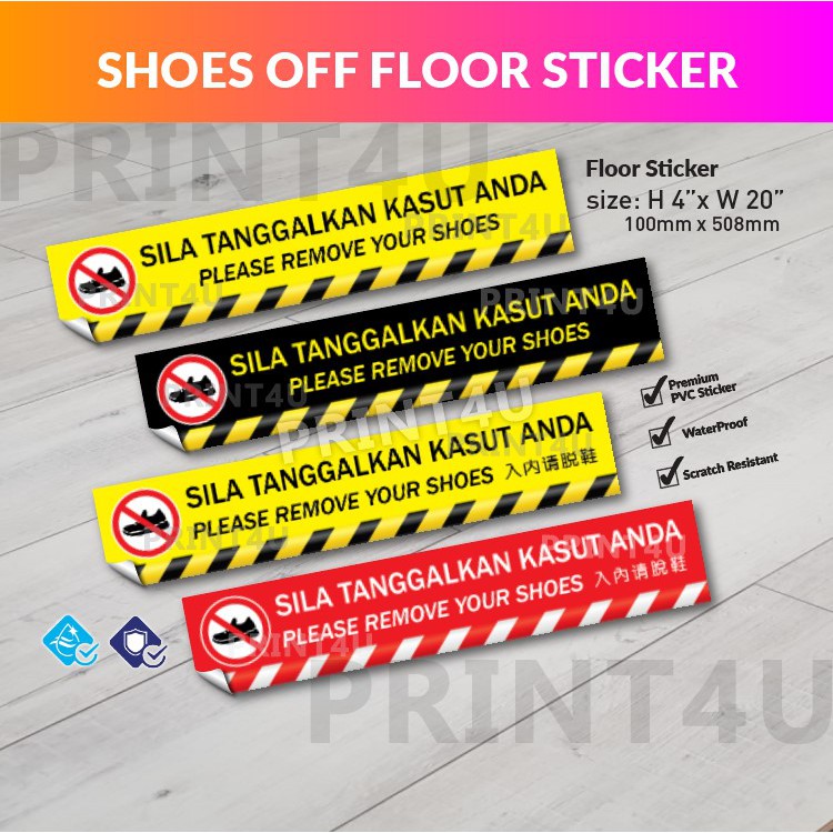 Floor Sticker Stationery Supplies Price And Deals Home Living Nov 2021 Shopee Singapore