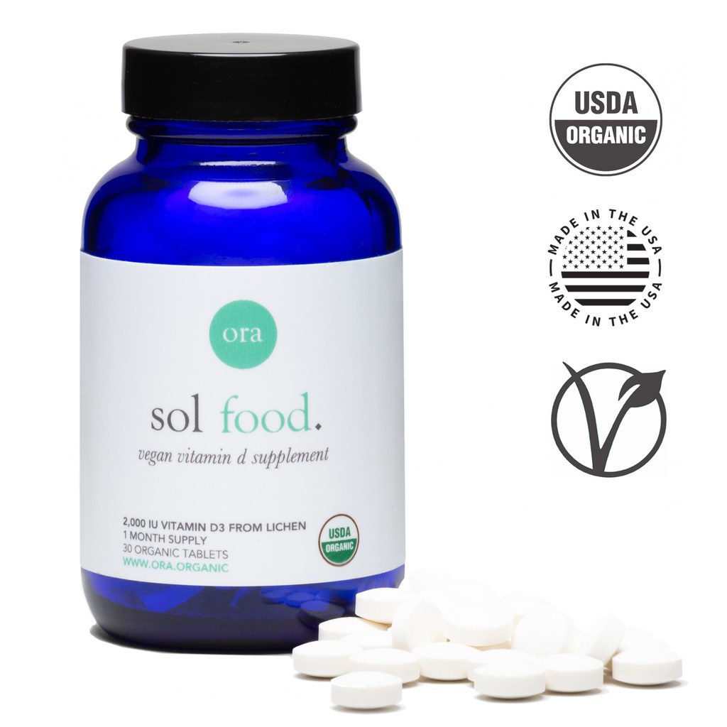 Ora Organic Sol Food Vegan Vitamin D 30 tablets | Shopee Singapore