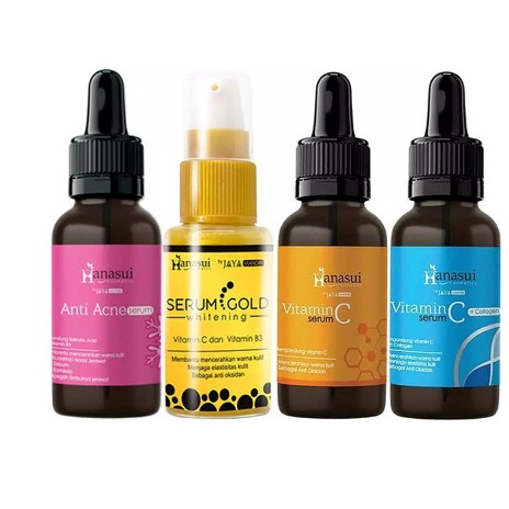 Hanasui Serum Series Vit C Collagen Anti Acne Serum Vitamin C Serum Ailin Gold Whitening Singapore