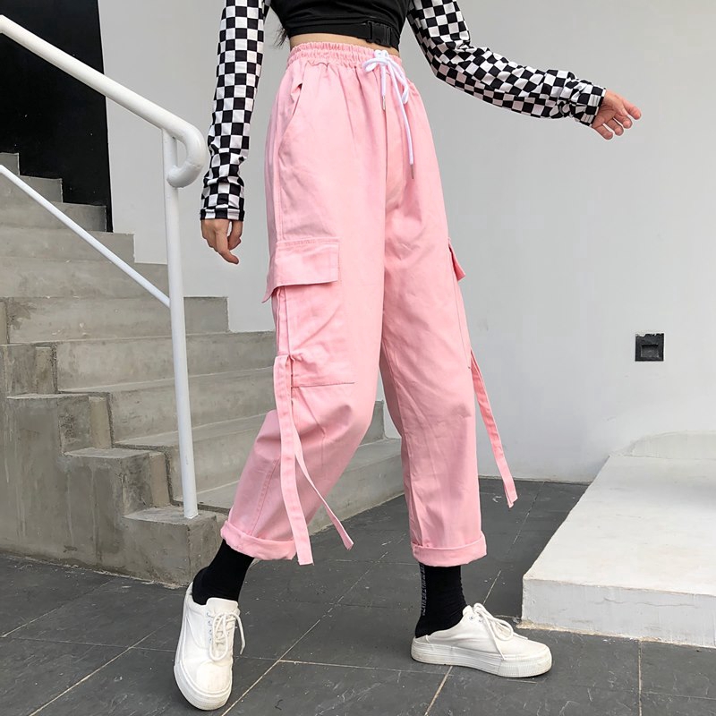 Style Pink Cargo Pants Women
