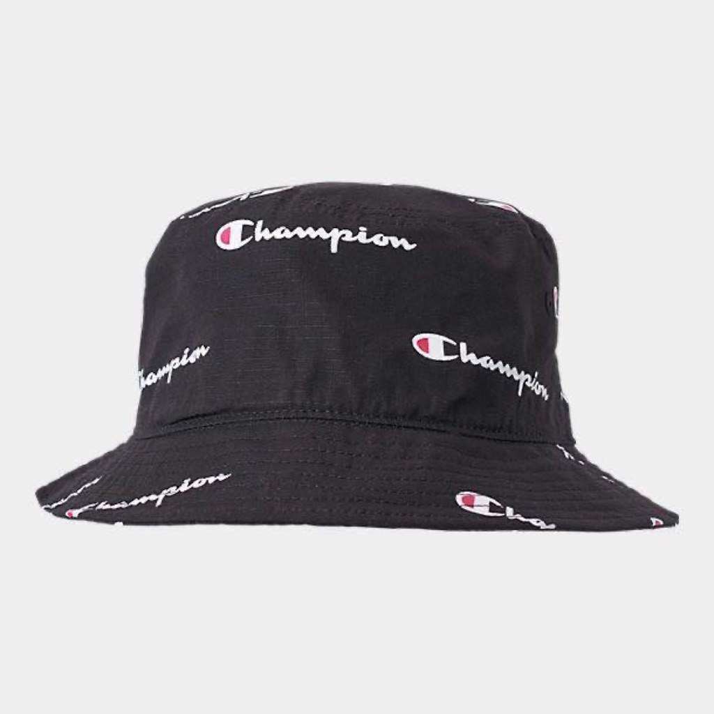 Champion Black Bucket Hat | Shopee 