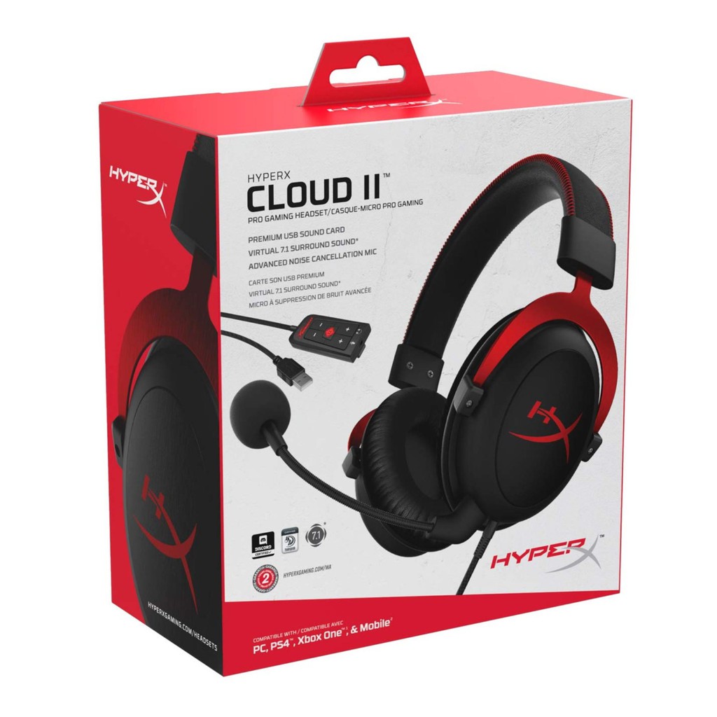 hyperx cloud 2 pro wired gaming headset