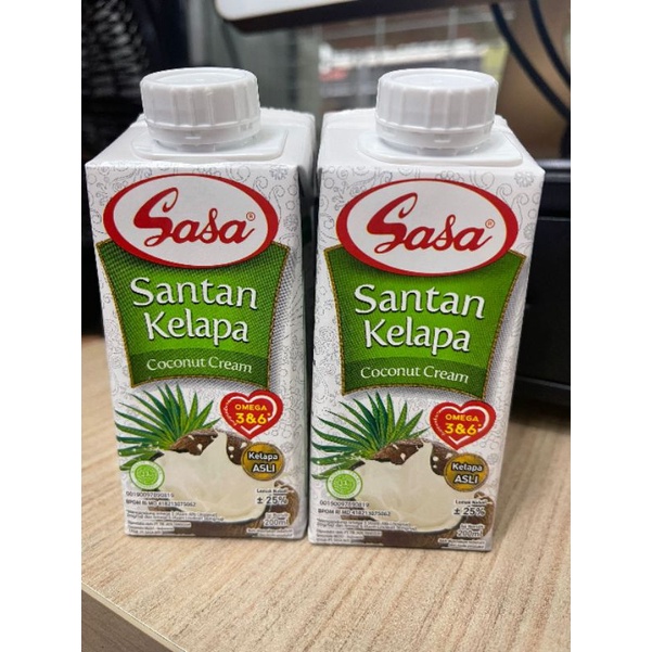 Sasa santan kelapa (coconut cream) 200ml-bundle of 2 | Shopee Singapore