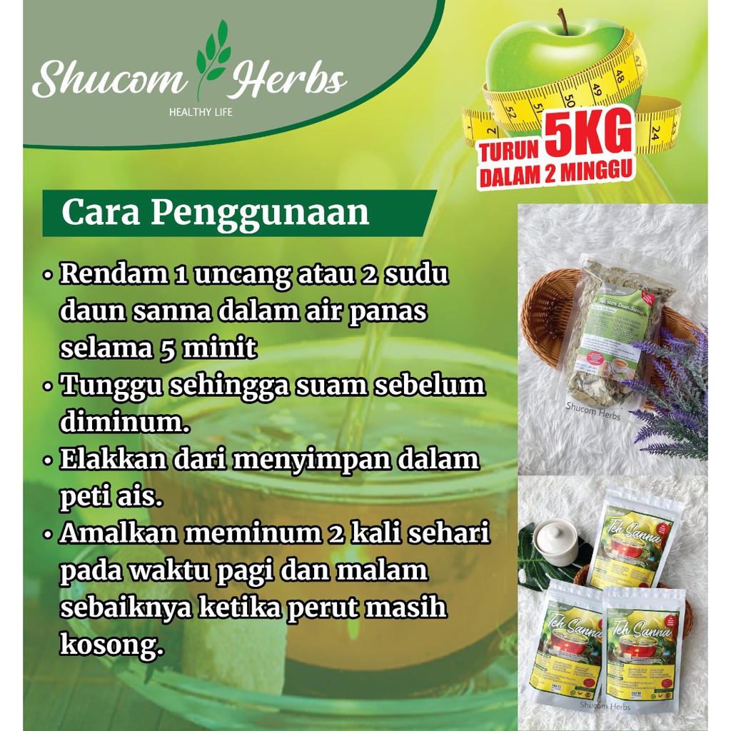 Shop Malaysia Sanna Tea Ready Stock 100 Original Tea Current Detoxs Sanna Leaves Senna Leaf Maki Shopee Singapore