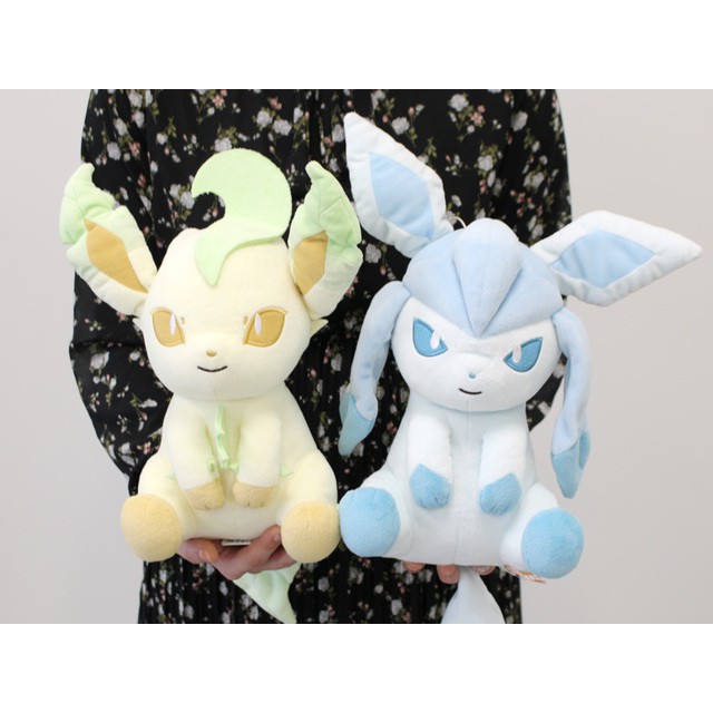 Dec Banpresto Prize Pokemon I Love Eievui Big Size Leafeon Glaceon Plush Pre Order Shopee Singapore