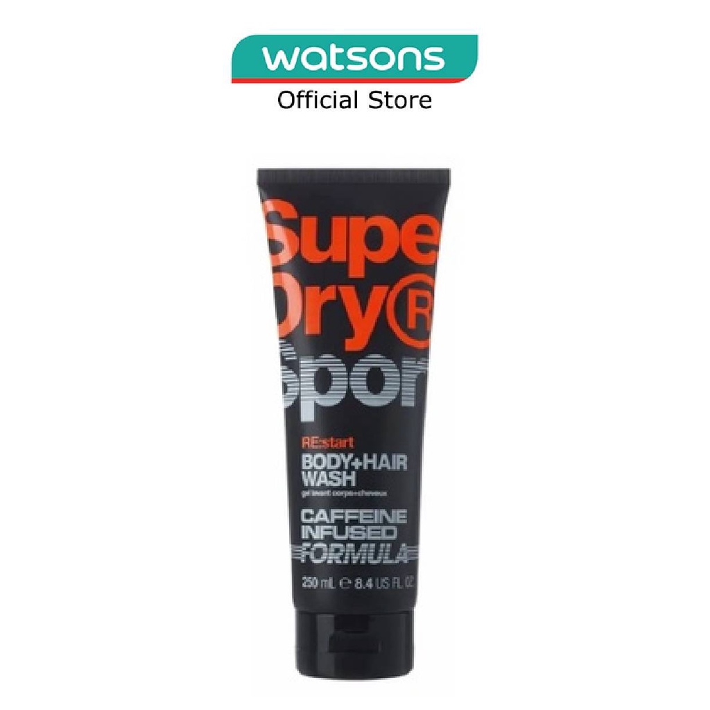 SUPERDRY Body + Hair Wash REstart (Masculine Blend Of Black Pepper And