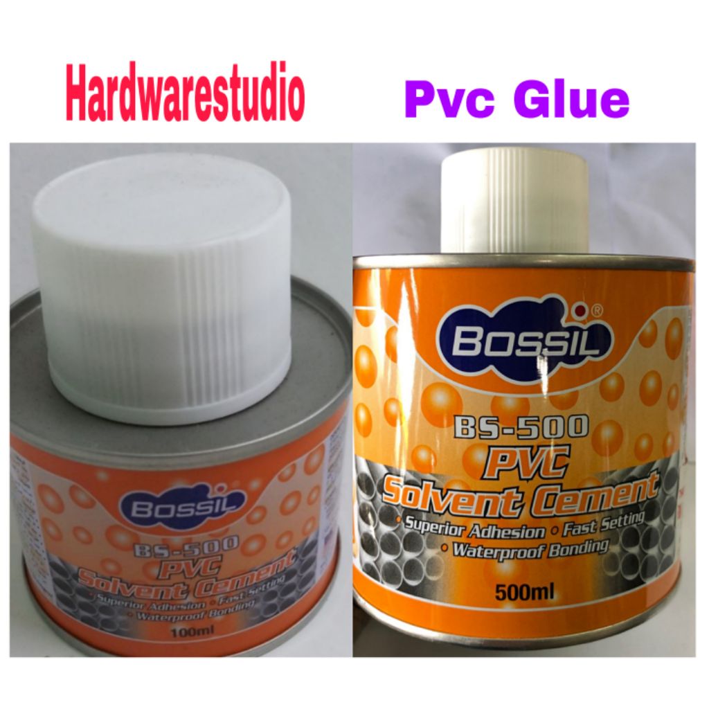 Bossil Pvc glue /Pipe Glue /Solvent cement 100ml/500ml Shopee Singapore