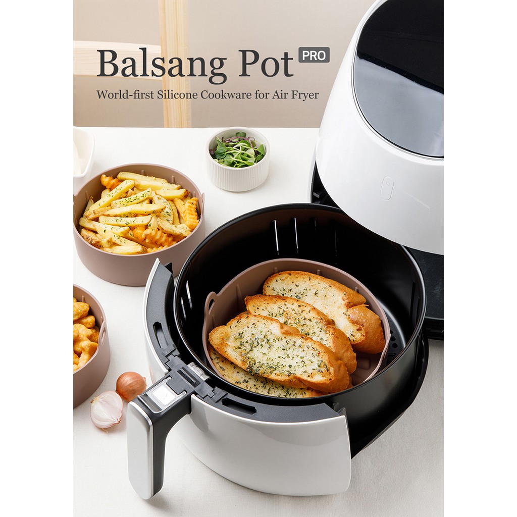 [Balsang] [Made in Korea] Air-Fryer Silicone Pot Easy Fry Pot Air Fryer