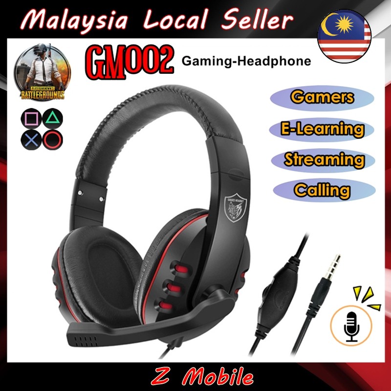 Pubg Gm 002 Gaming 3 5mm Wired Headphones Dts Gaming Headphone X V2 0 Surround Super Bass Game Headset With Mic Shopee Singapore