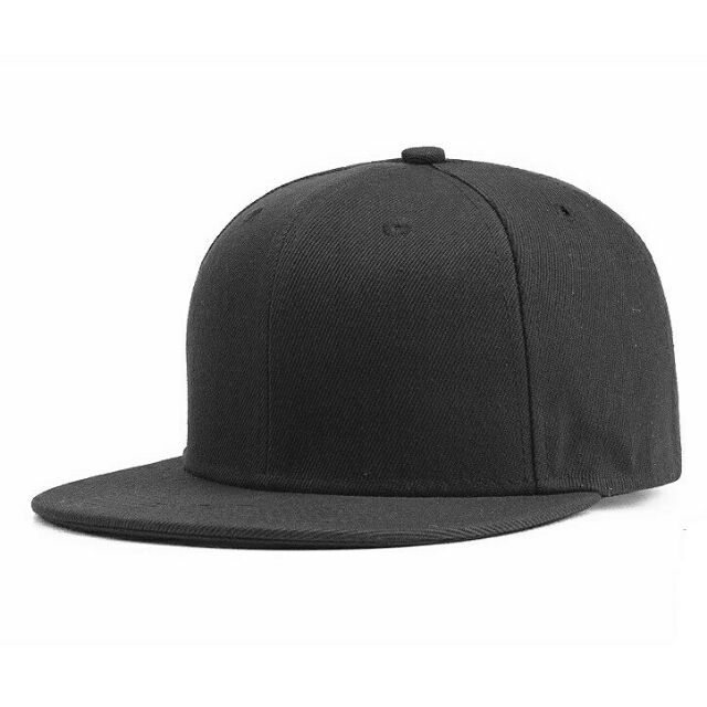 plain black adjustable hat